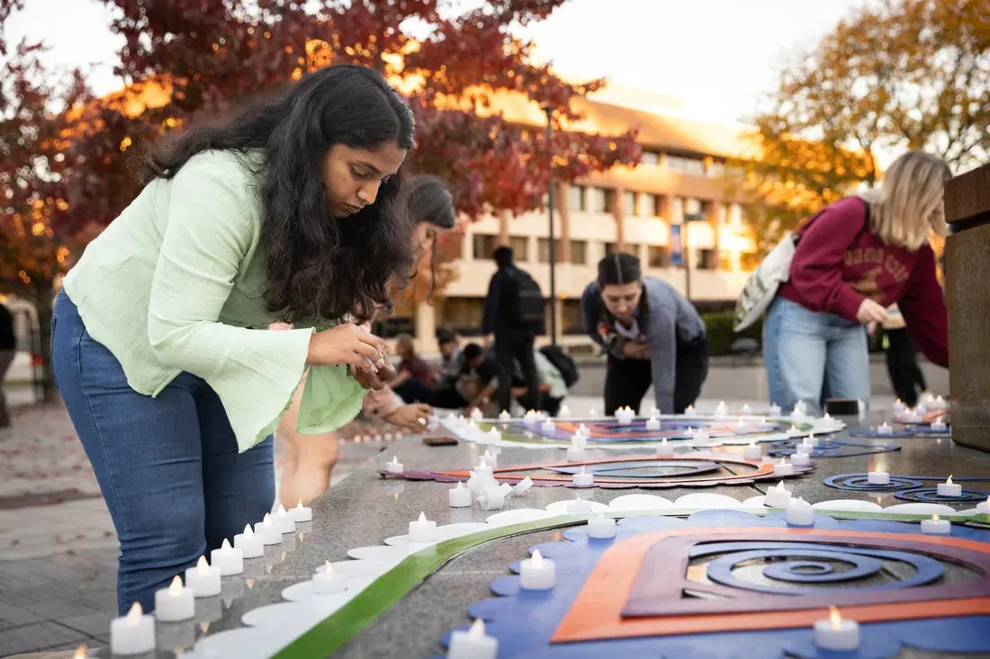 Students at Diwali Celebration.